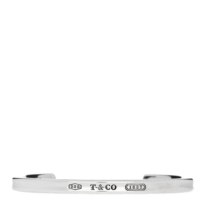 Tiffany Sterling Silver Narrow 1837 Cuff Bracelet 1 of 3