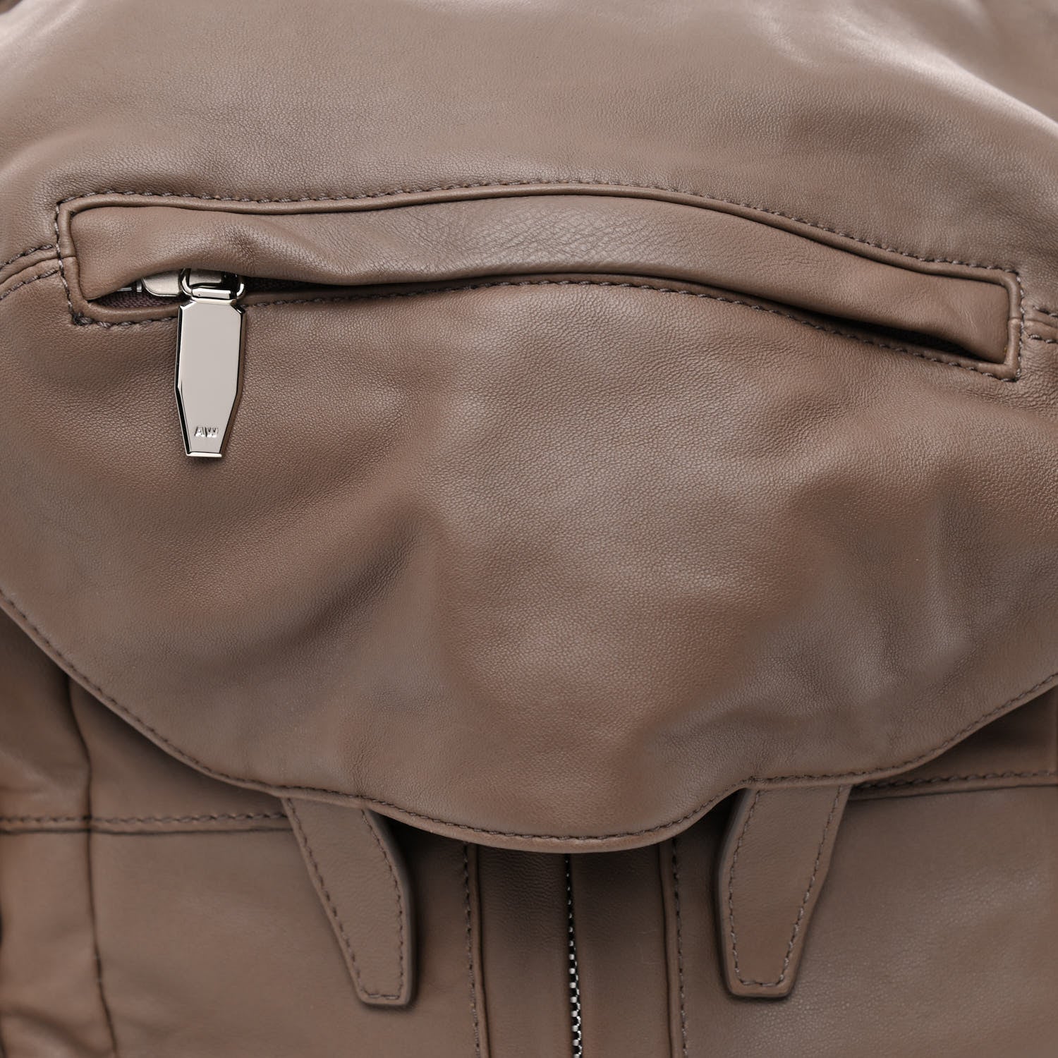 Alexander Wang Lambskin Marti Backpack Latte Rhodium Hardware 8 of 10