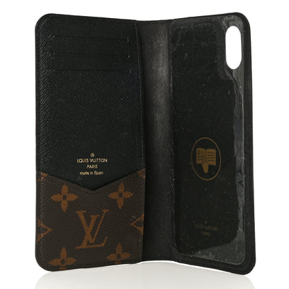 Louis Vuitton Monogram iPhone XS Max Folio Case Black 4 of 16