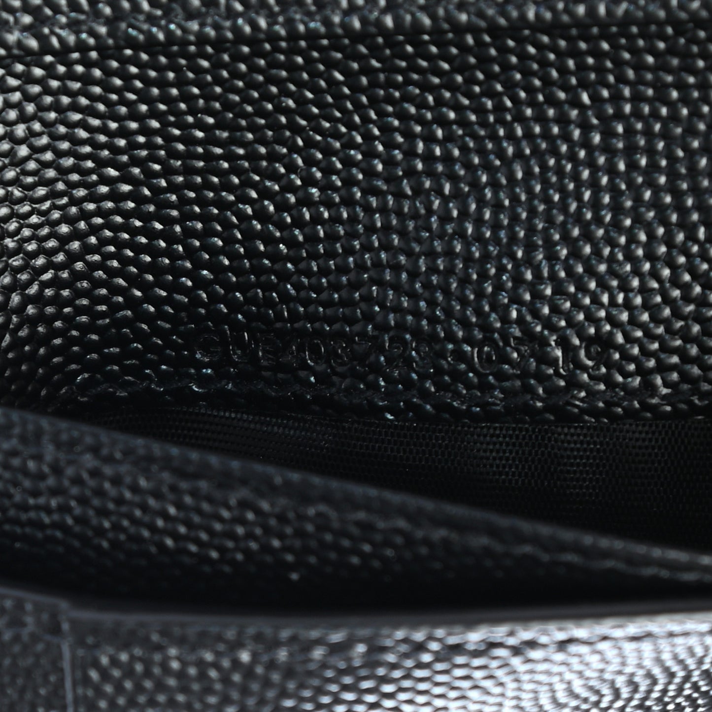 Grain De Poudre Matelasse Chevron Monogram Compact Zip Around Wallet Black