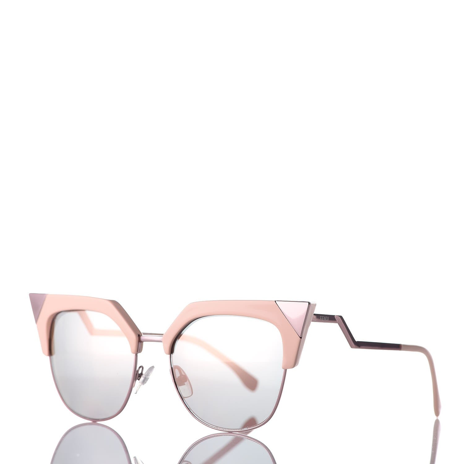 Fendi Cat Eye Iridia Sunglasses FF 0149/S Rose Gold 1 of 7
