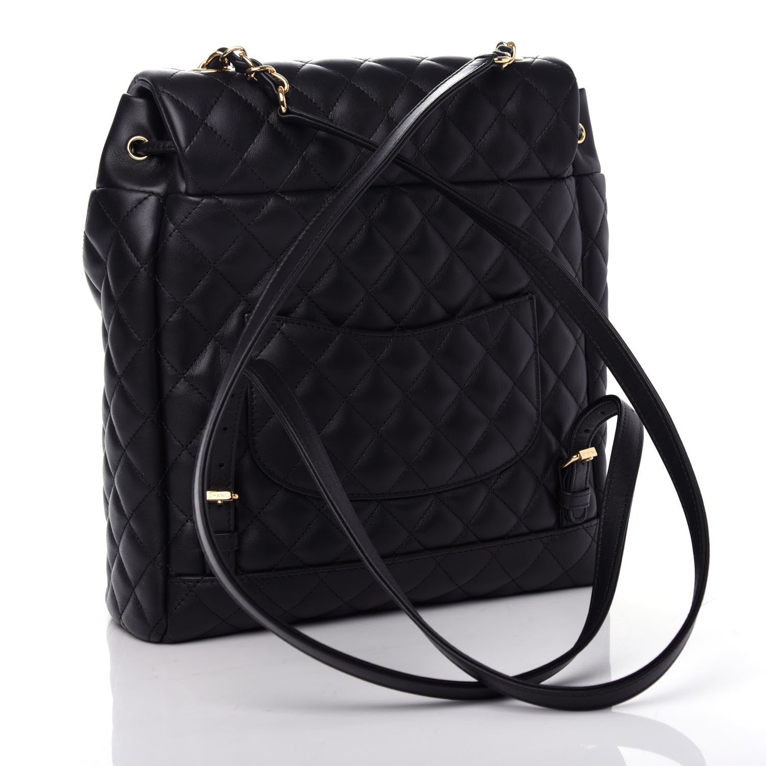 Chanel Calfskin Quilted Large Urban Spirit Backpack Black 2 of 9