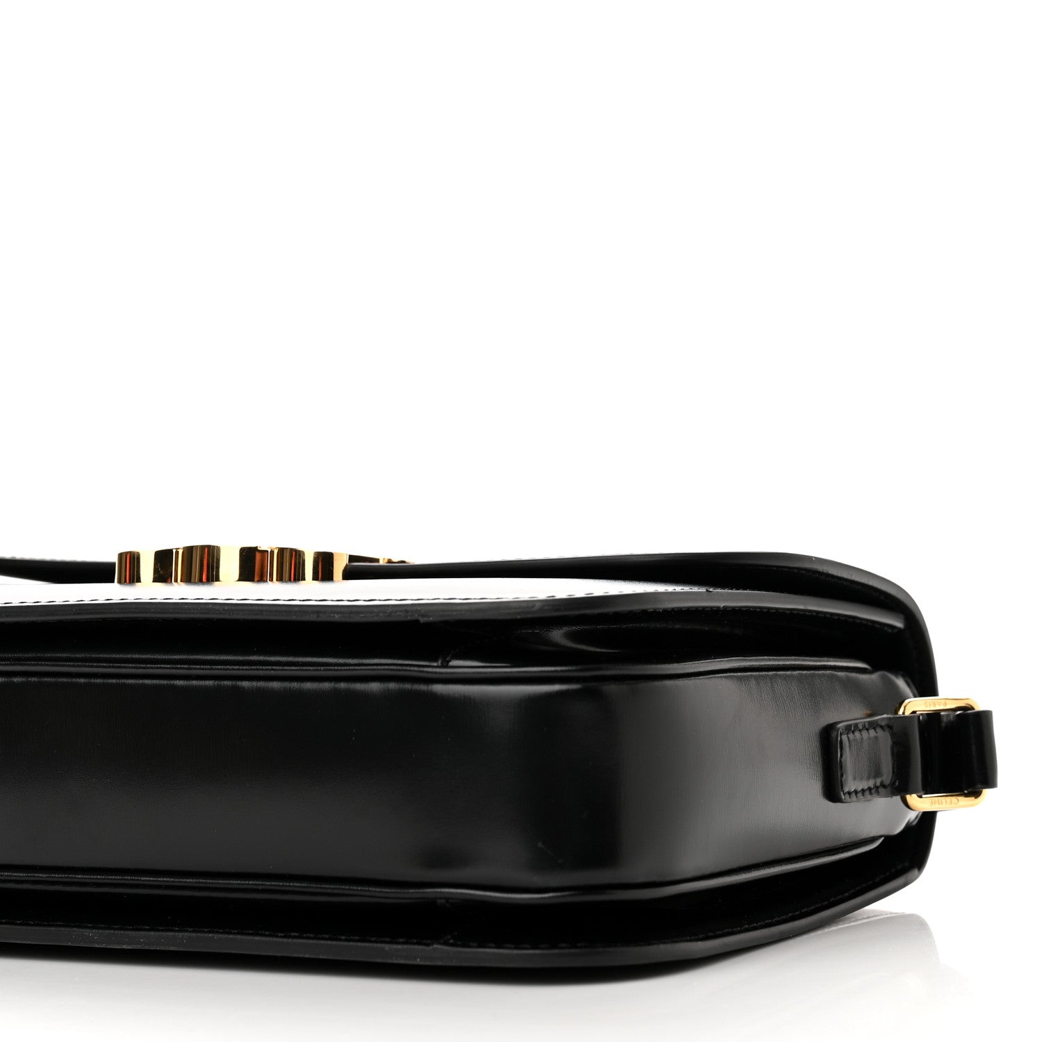Celine Shiny Calfskin Medium Triomphe Black 10 of 10