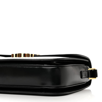 Celine Shiny Calfskin Medium Triomphe Black 10 of 10