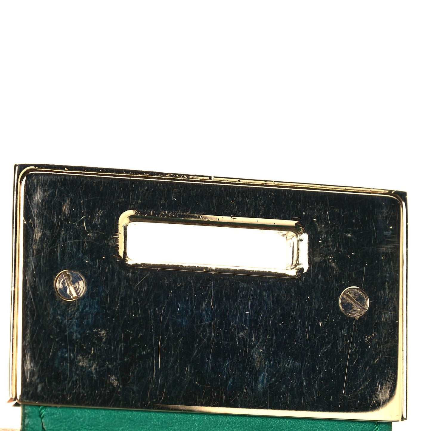 Grainy Calfskin Small Ramona Satchel Green