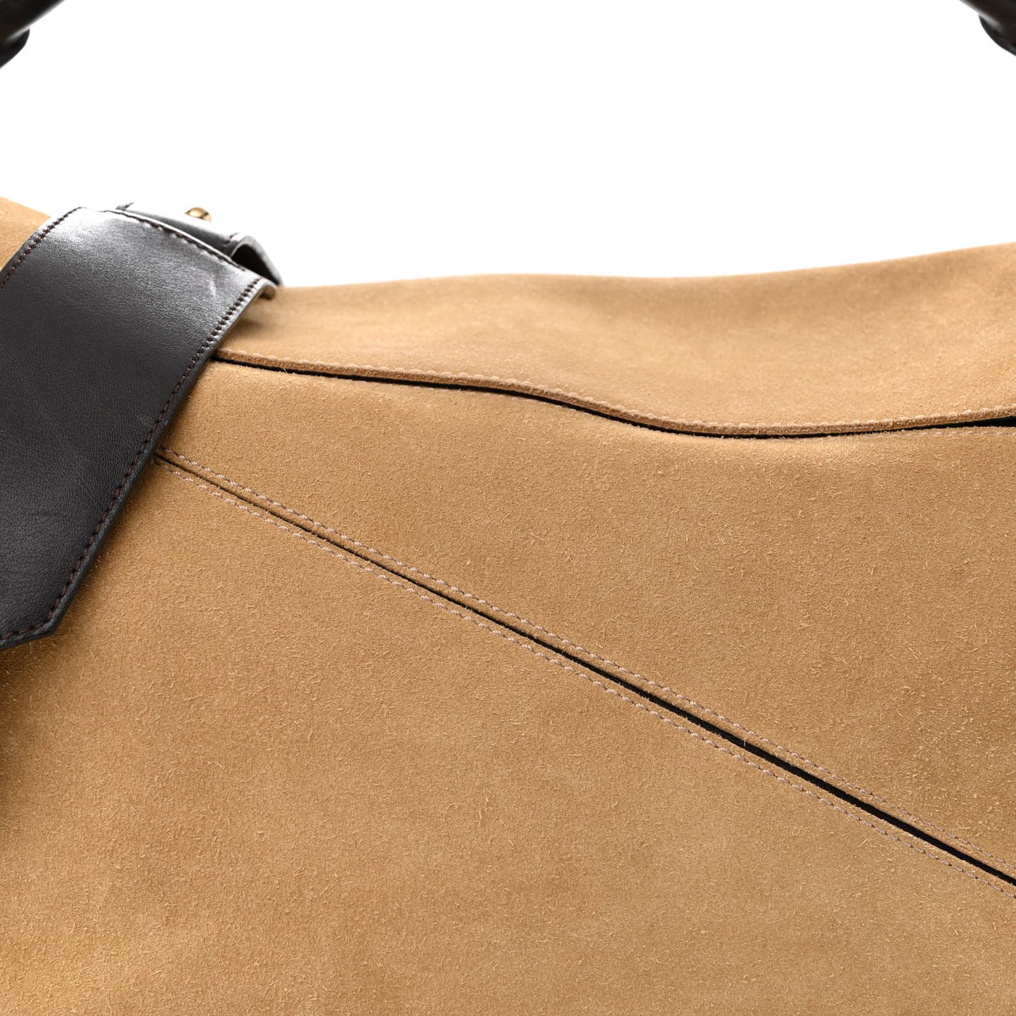 Suede Medium Puzzle Bag Gold