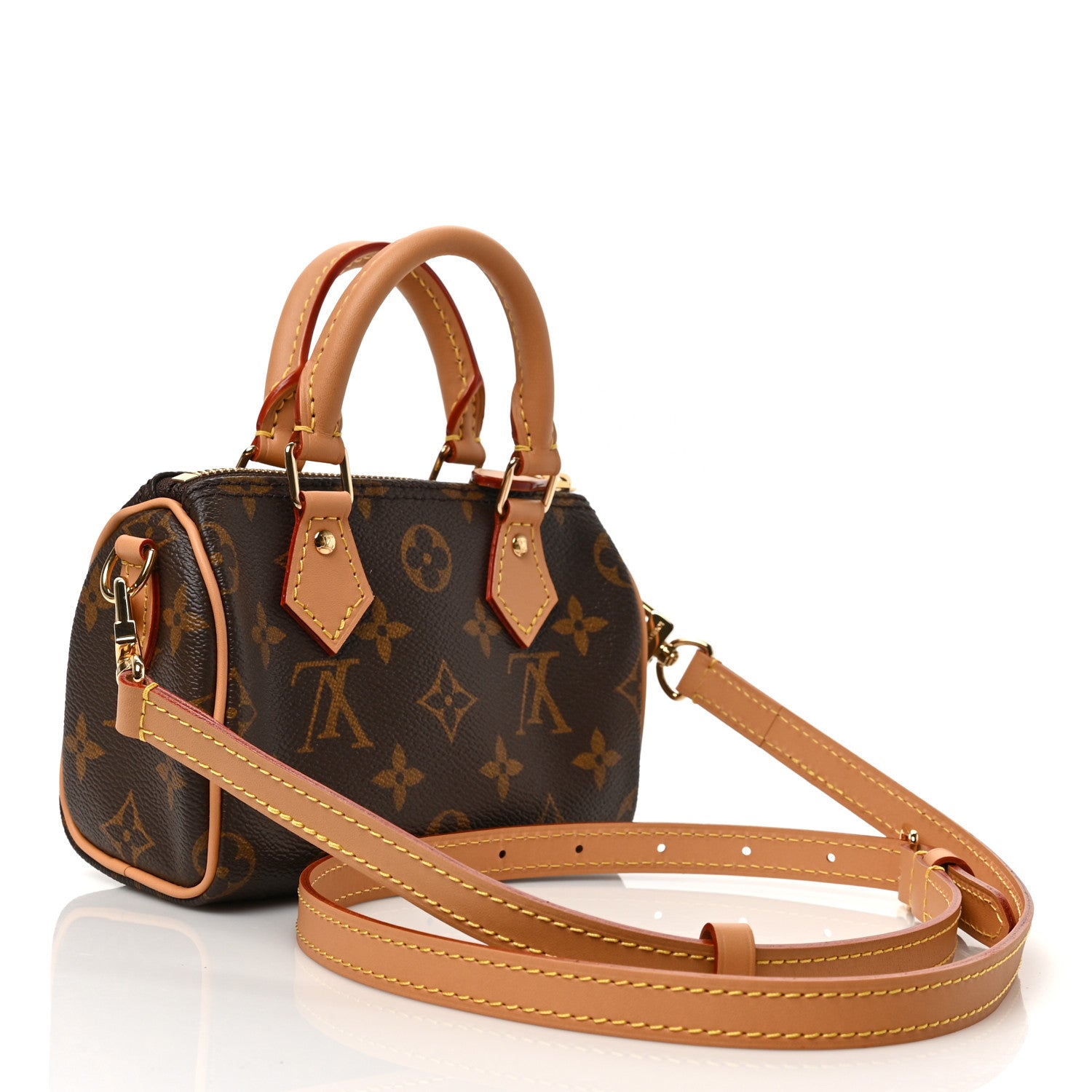 Louis Vuitton Monogram Nano Speedy Bandouliere 3 of 8