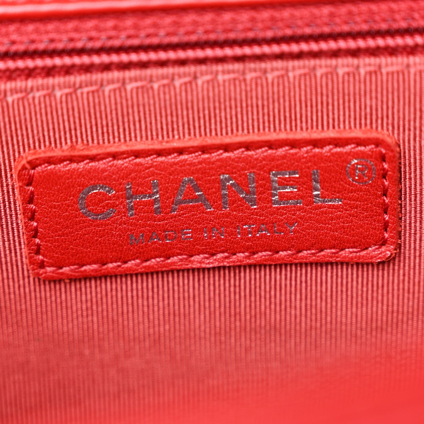 Calfskin Quilted New Medium Boy Flap Red