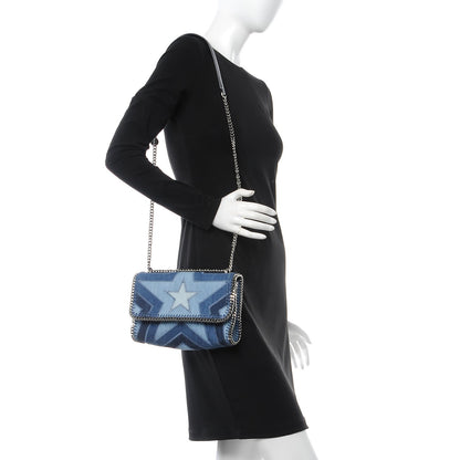 Stella McCartney Eco Denim Star Quilted Crossbody Blue 2 of 7