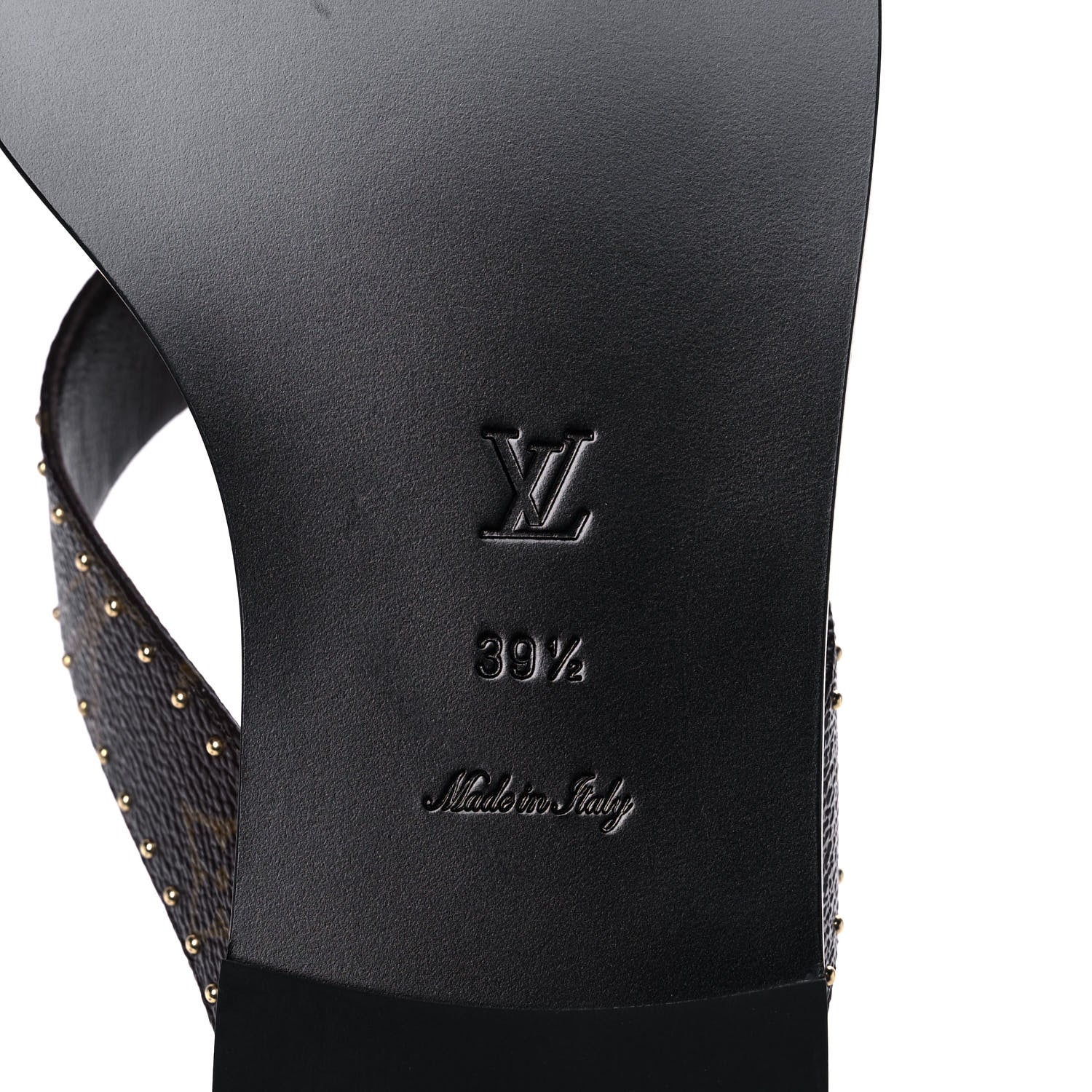 Louis Vuitton Monogram Sunny Flat Thong Sandals 39.5 Black 6 of 7