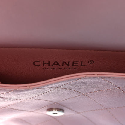 Chanel Lambskin PVC Quilted Medium Coco Splash Shopping Bag Blue Green Pink 6 of 10