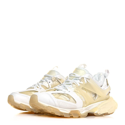 Balenciaga Rubber Mesh Fabric Clear Sole Womens Track Sneakers 36 White Transparent 3 of 7