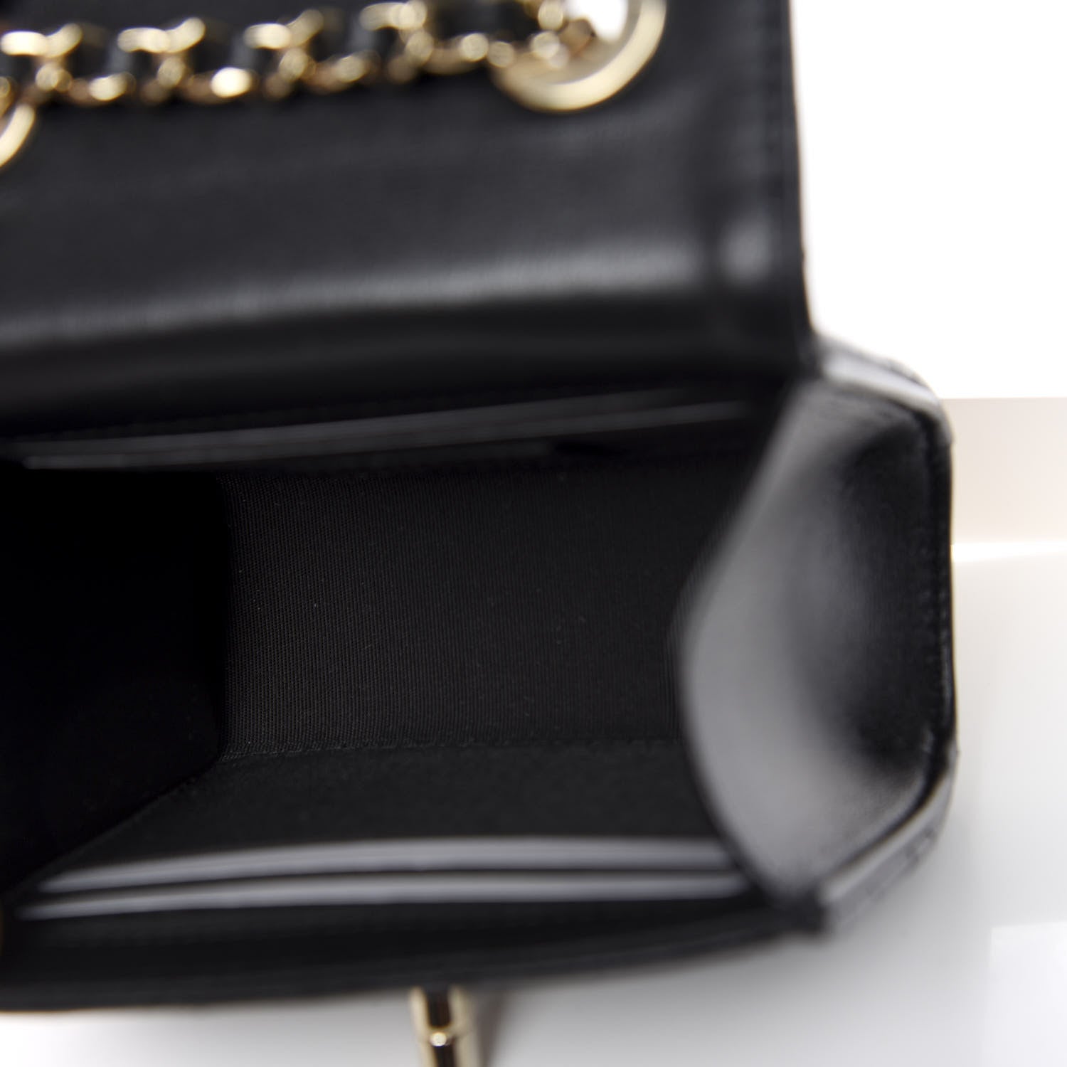 Chanel Lambskin Quilted Mini Trendy CC Chain Wallet Black 4 of 10