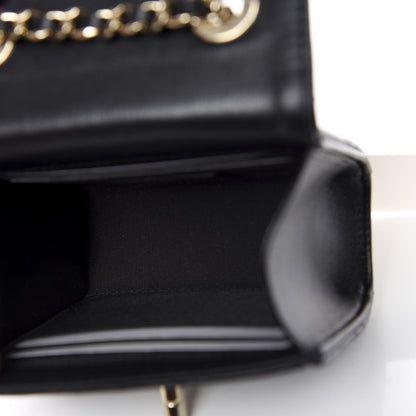 Chanel Lambskin Quilted Mini Trendy CC Chain Wallet Black 4 of 10