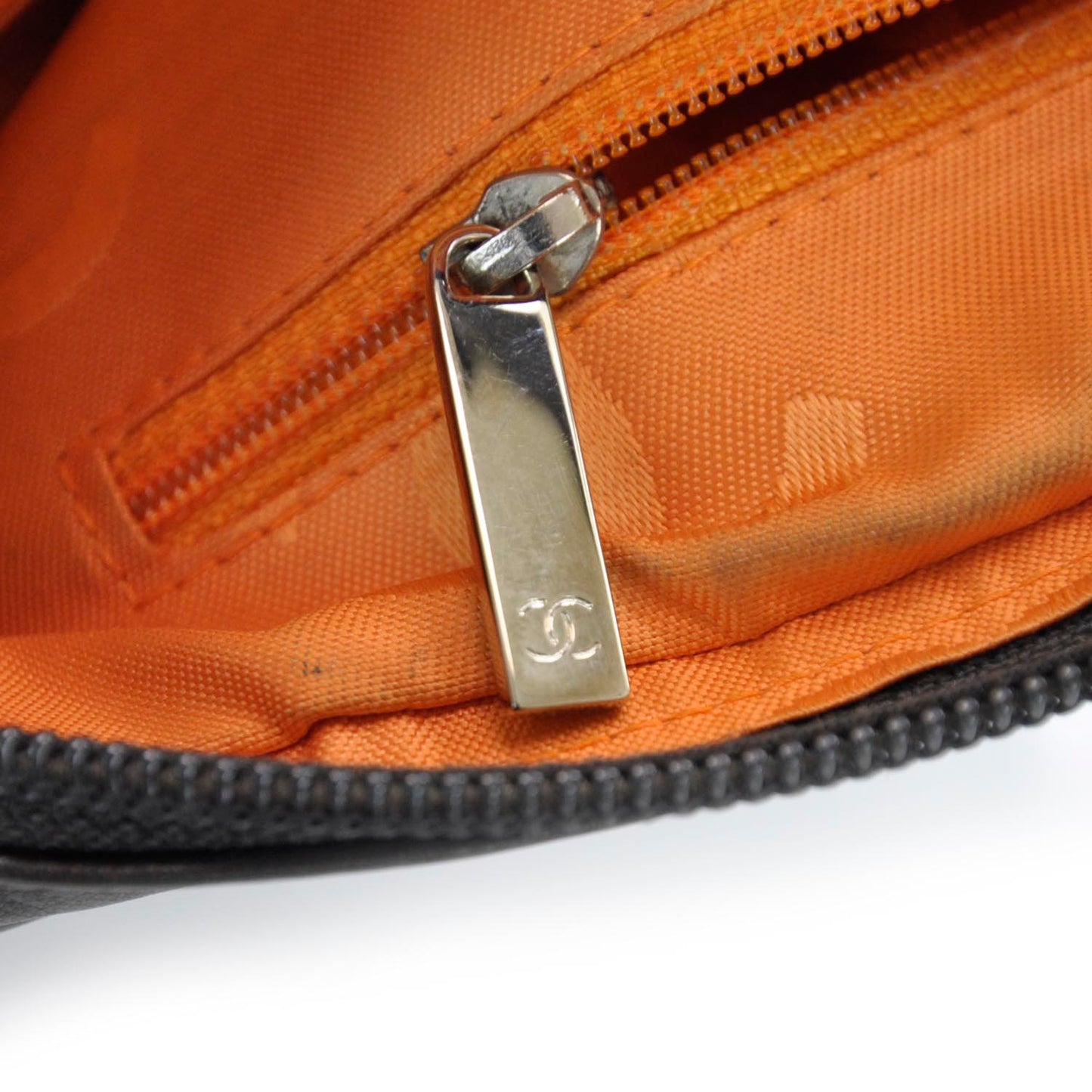 Calfskin Quilted Cambon Pochette Brown