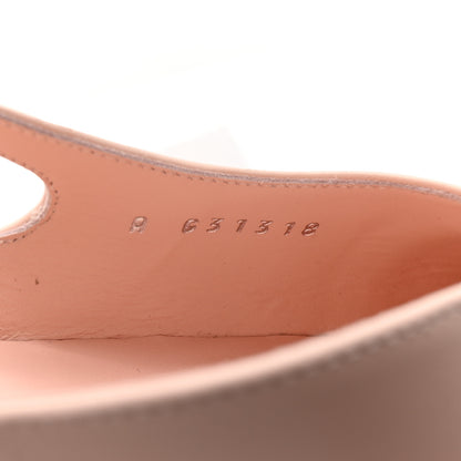 Chanel Calfskin Grosgrain Cap Toe CC Slingback Pumps 39.5 Light Pink Black 9 of 10