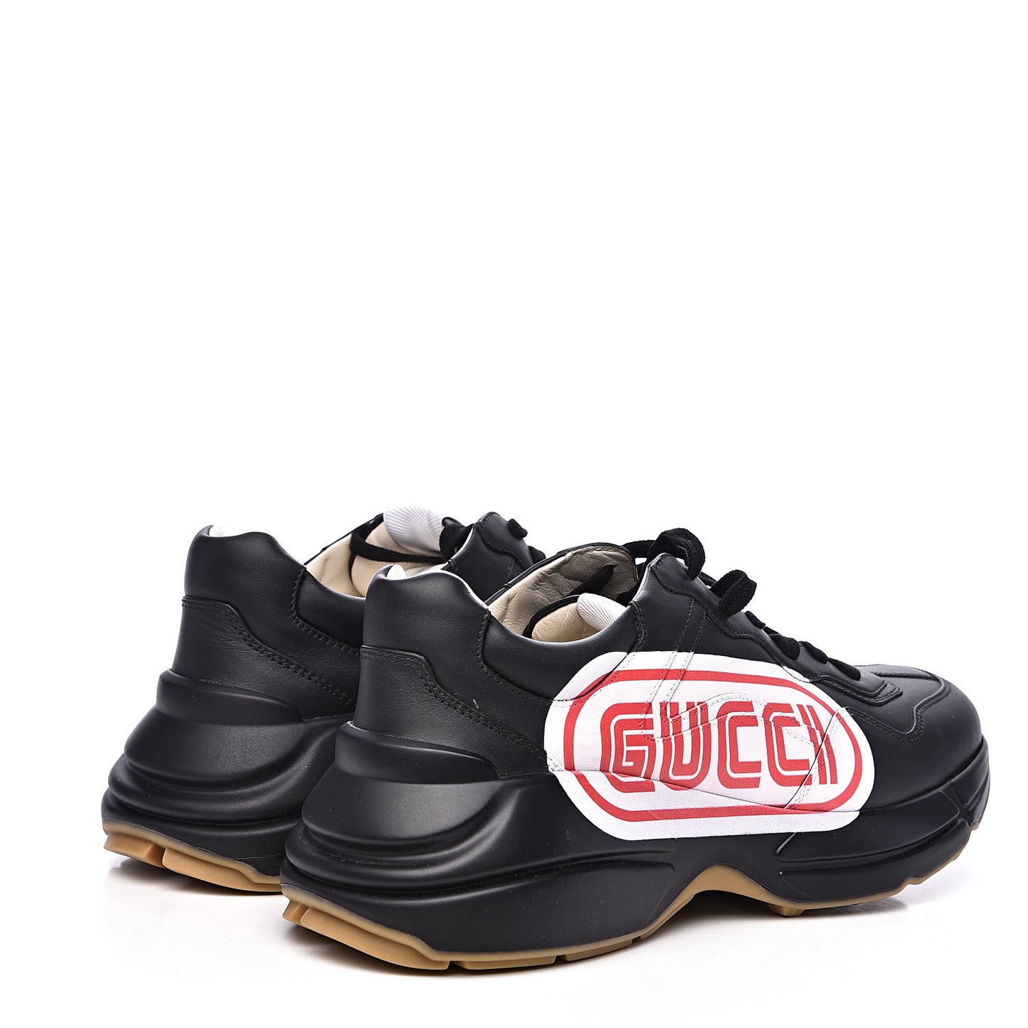X SEGA Calfskin Logo Mens Rhyton Sneakers 8 Black