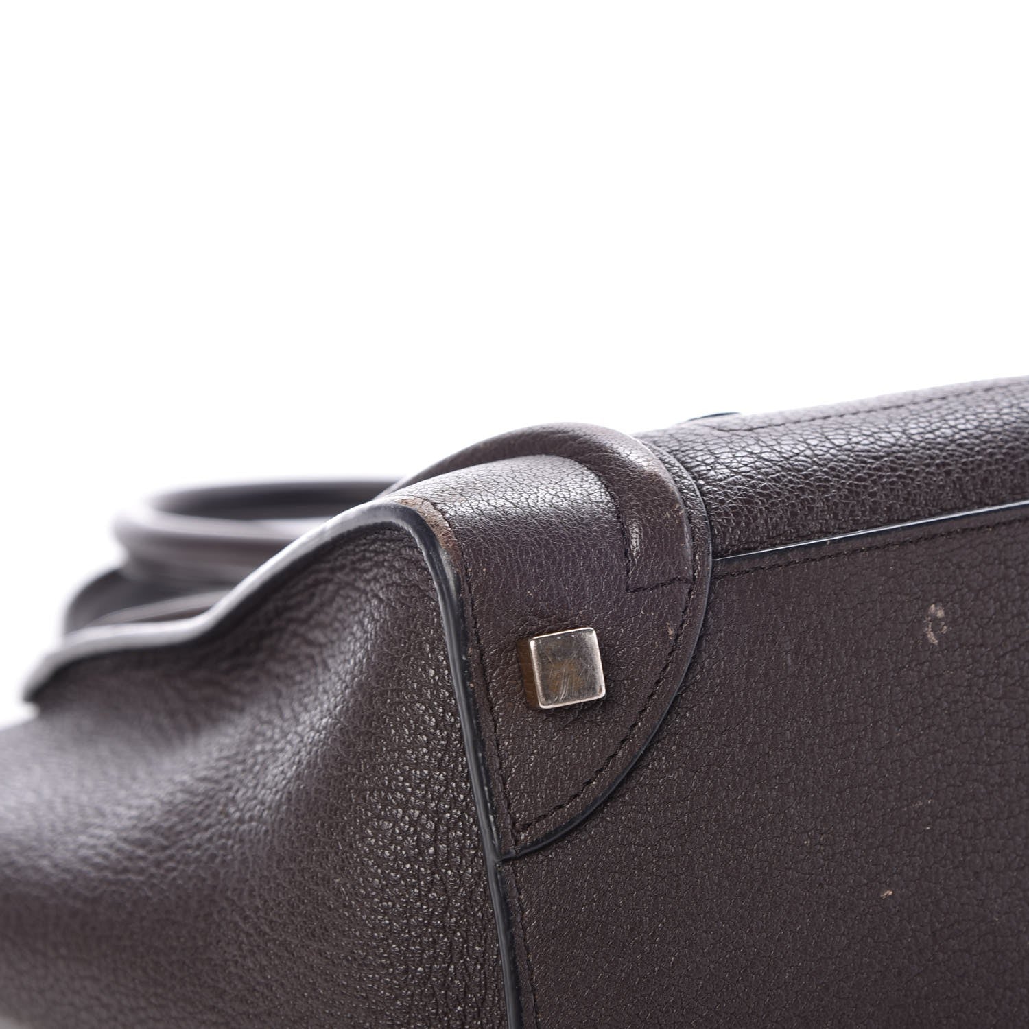 Celine Goatskin Micro Luggage Dark Taupe 13 of 18