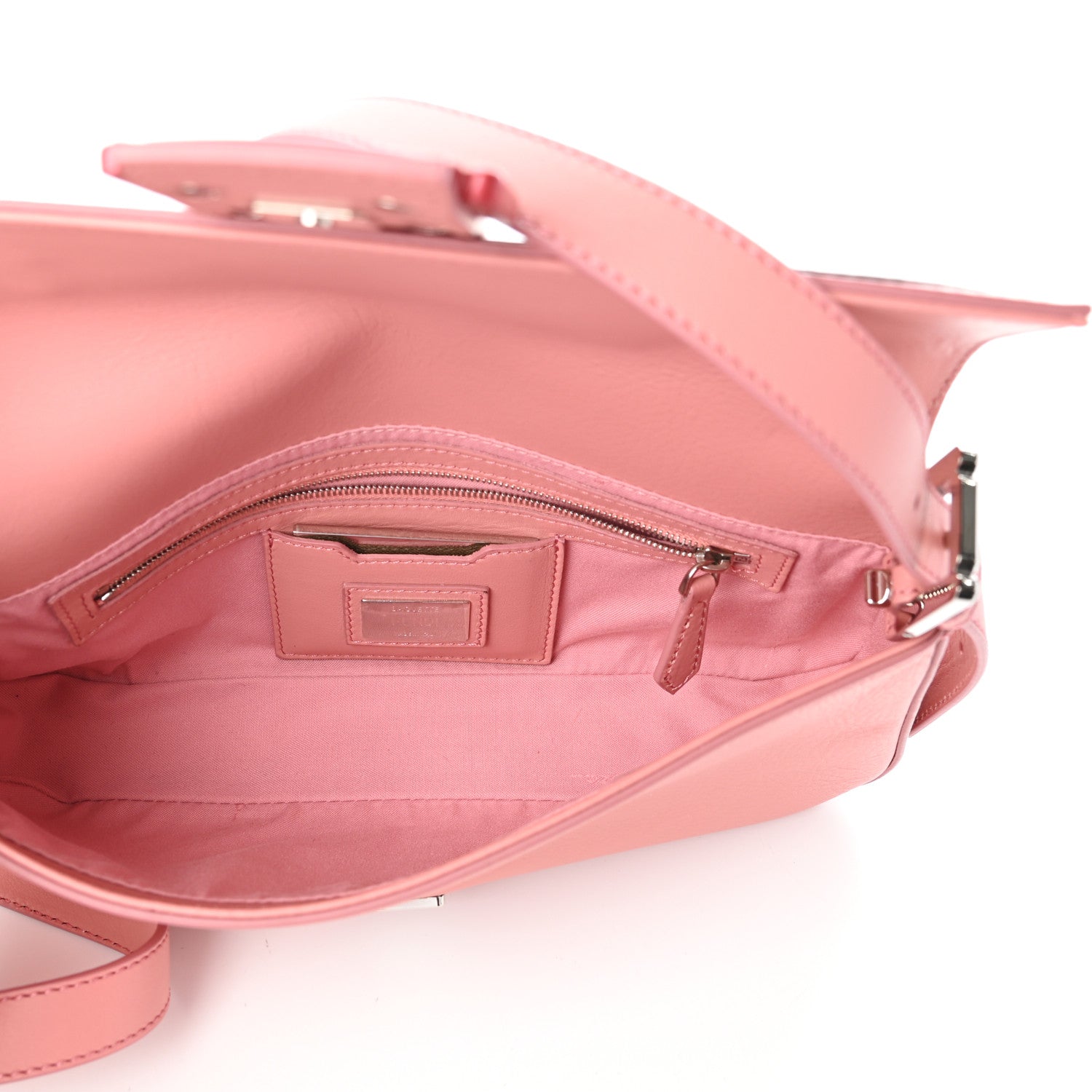 Fendi Calfskin Elaphe Monster Eyes Baguette Bois de Rose Naturale 5 of 9