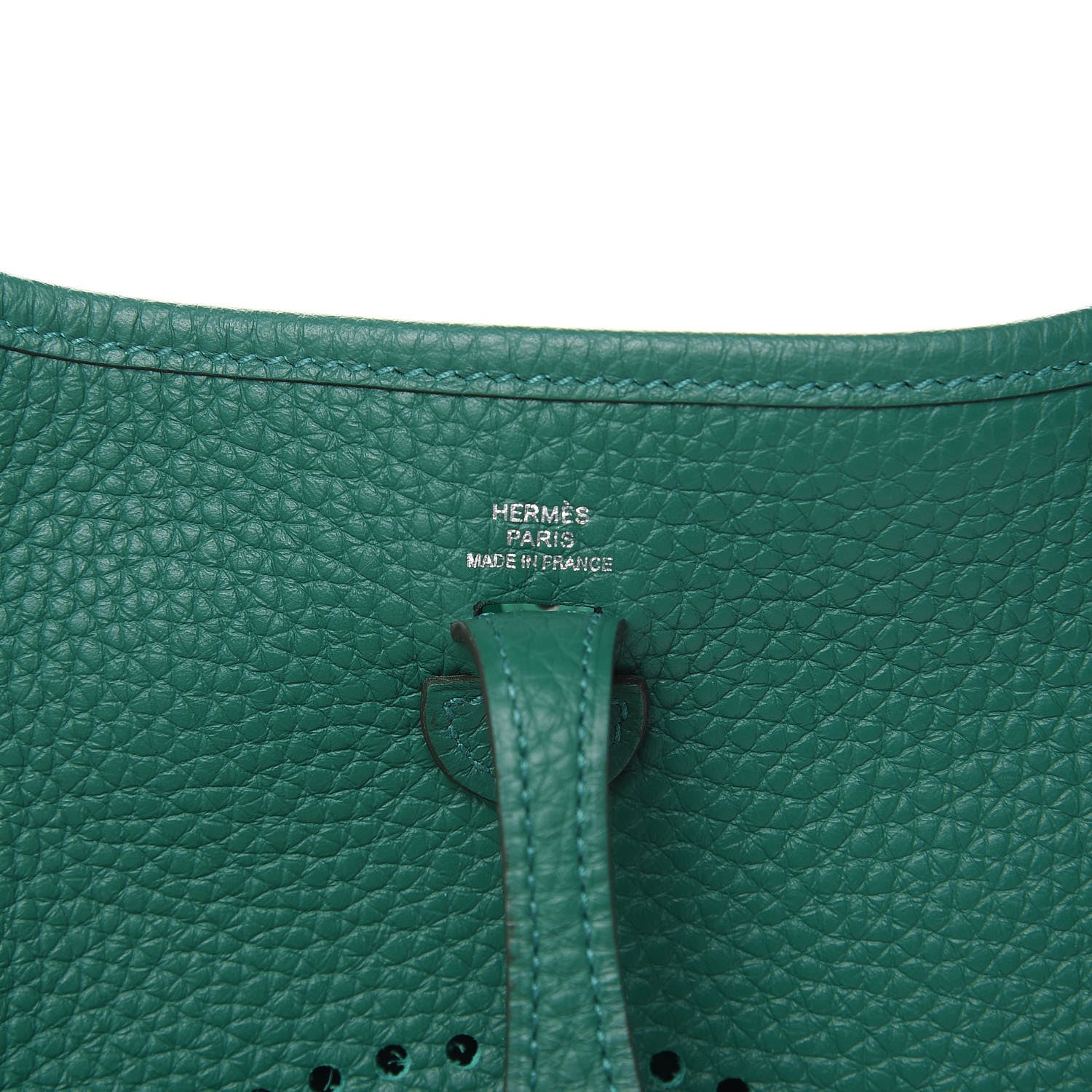 Hermes Taurillon Clemence Amazone Evelyne TPM Vert Vertigo 6 of 11