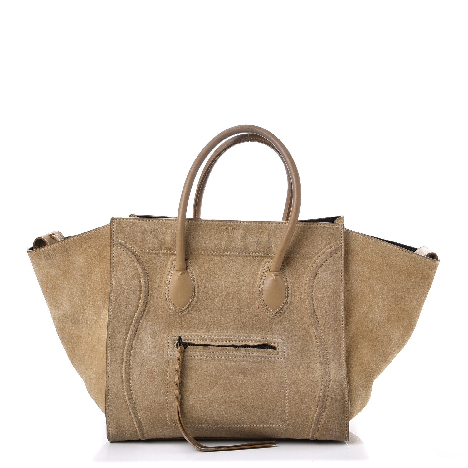 Celine Nubuck Medium Phantom Luggage Beige 1 of 15