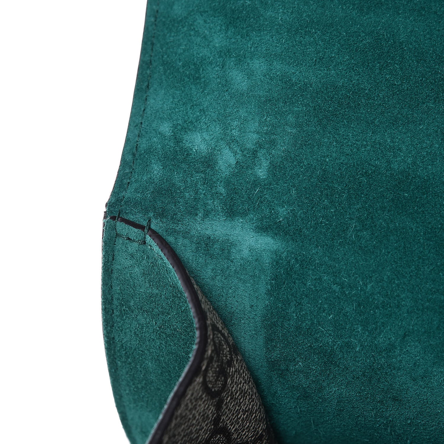 Gucci GG Supreme Monogram Embroidered Medium Dionysus Shoulder Bag Emerald 7 of 10