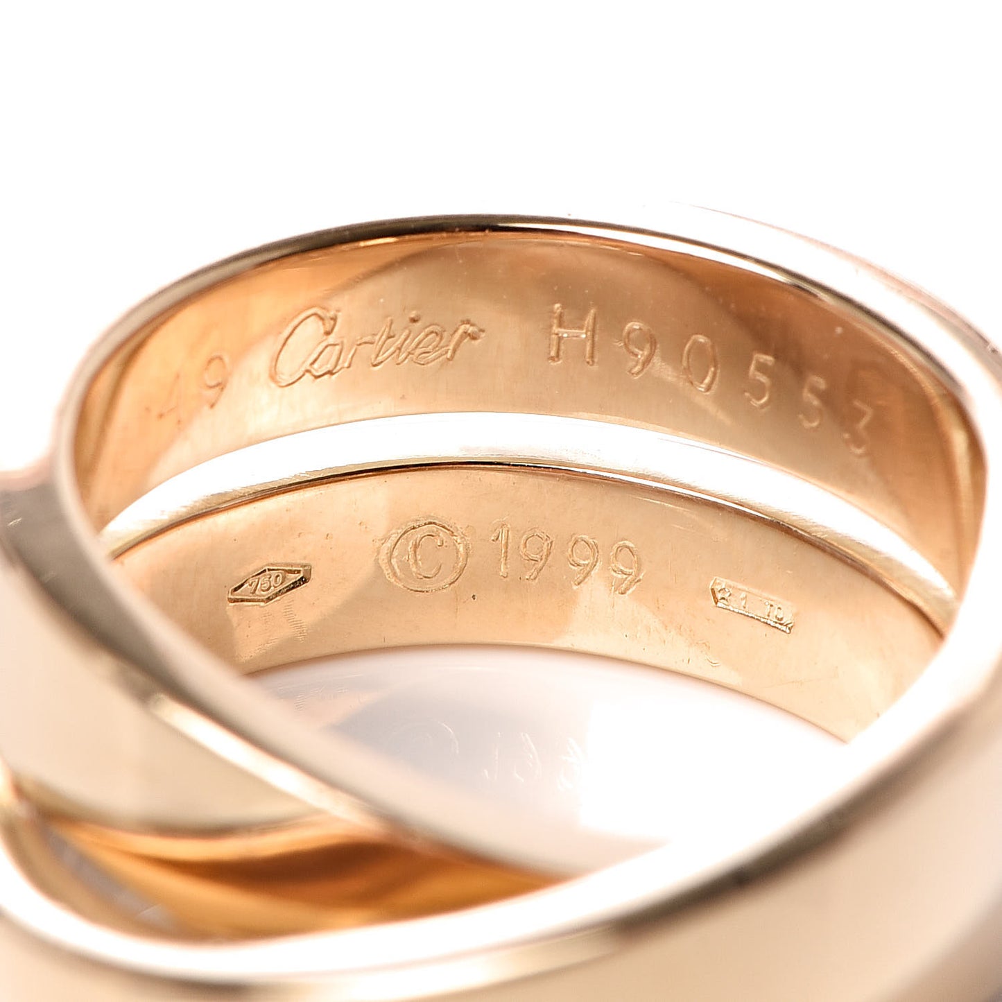 18K Yellow Gold 9mm Paris Nouvelle Vague Ring 49 5