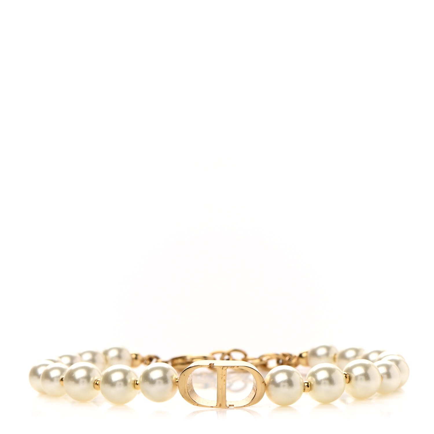 Christian Dior Pearl 30 Montaigne Bracelet Gold 1 of 5