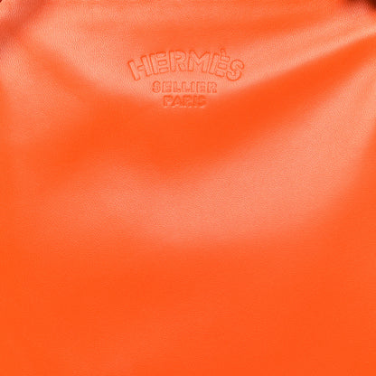 Hermes Milo Lambskin Swift Mini Aline Orange Poppy Terre Battue 7 of 9