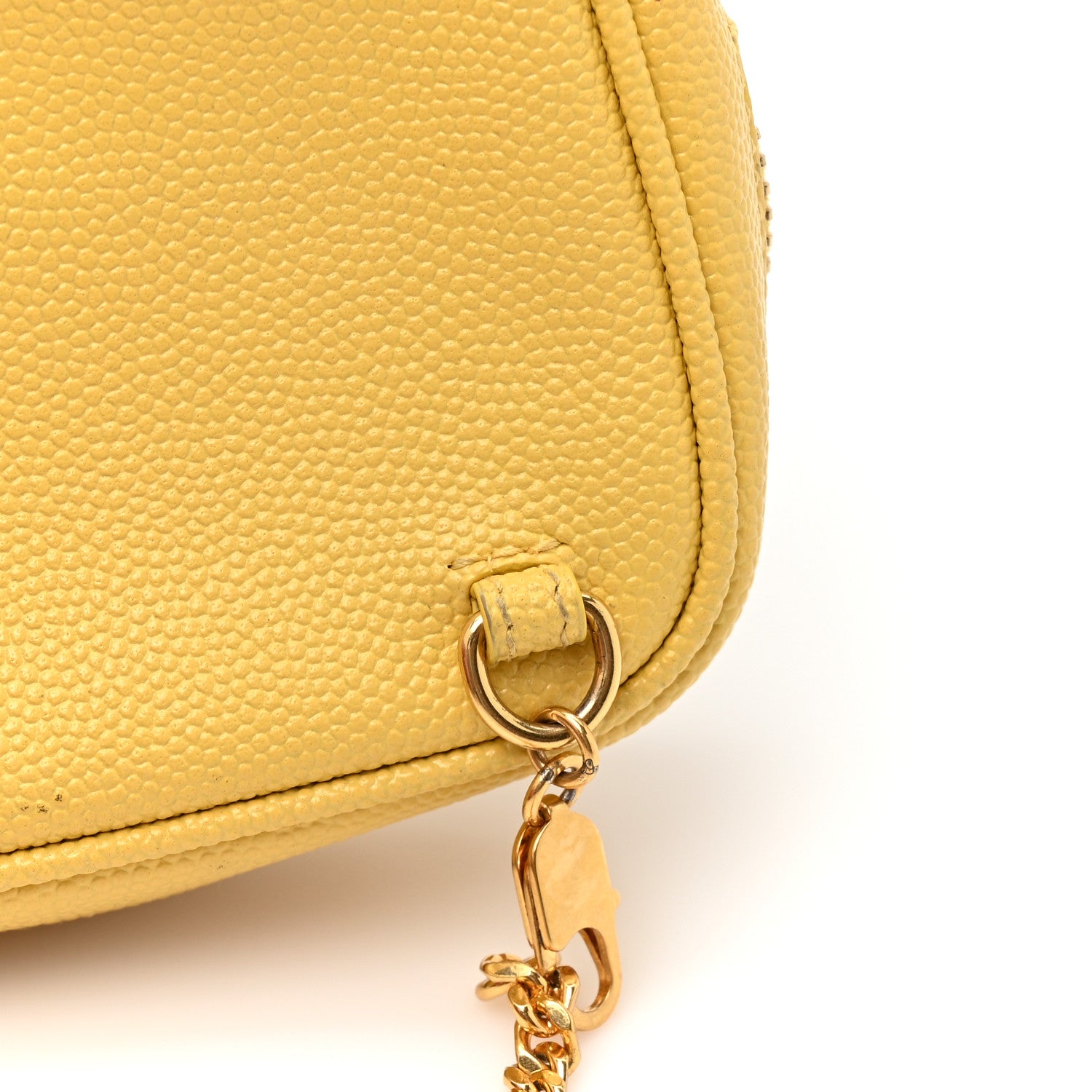 Saint Laurent Grain De Poudre Matelasse Monogram Baby Lou Camera Bag Light Chartreuse 11 of 13