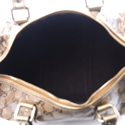 Gucci Crystal Monogram Medium Joy Boston Bronze 4 of 9
