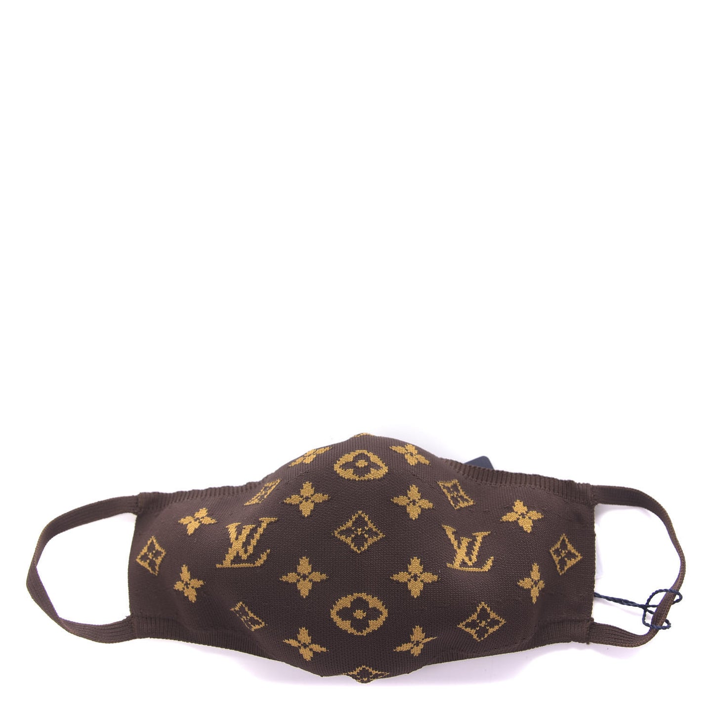 Monogram Knit Face Mask Brown
