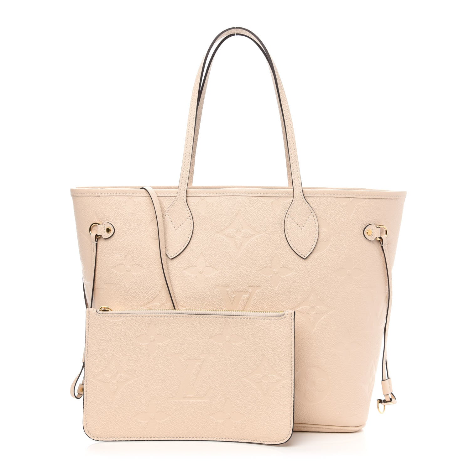 Louis Vuitton Empreinte Monogram Giant Neverfull MM Cream 1 of 13