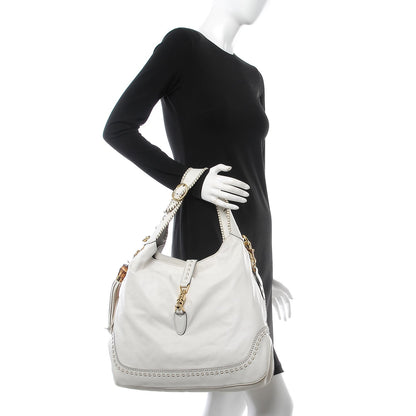 Gucci Calfskin Large New Jackie Hobo Off White 2 of 13