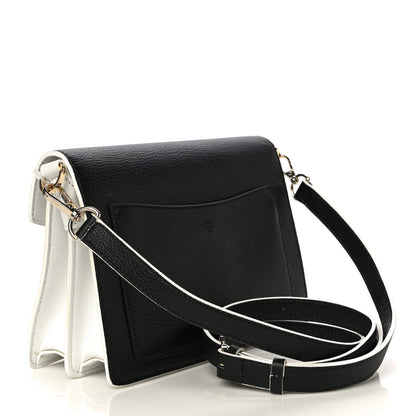 MCM Calfskin Visetos Small Patricia Crossbody Bag Cognac Black 3 of 10