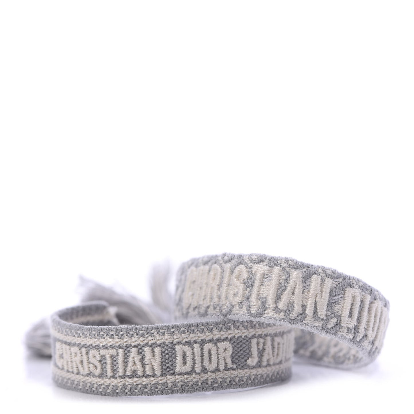 Woven Cotton J'Adior Friendship Bracelet Set Grey
