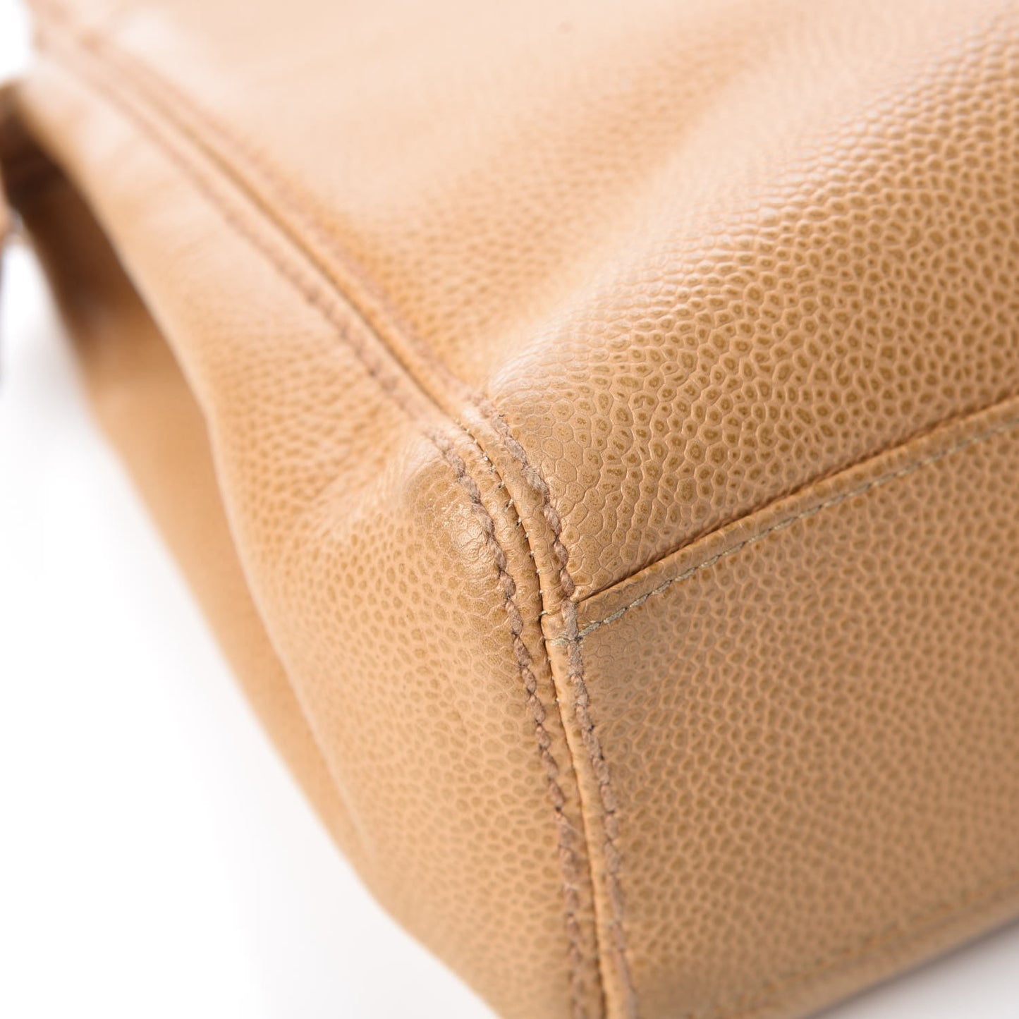 Caviar CC Shoulder Bag Beige