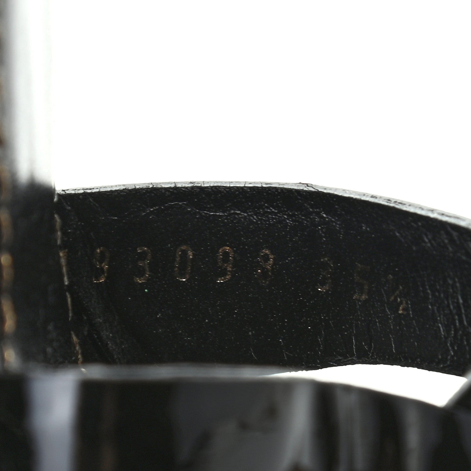 Saint Laurent Patent Tribute 105 Platform Sandals 35.5 Black 8 of 9