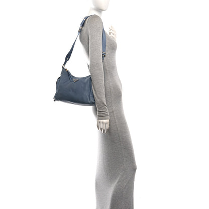 Prada Nappa Large Explore Shoulder Bag Aviation Blue 2 of 10