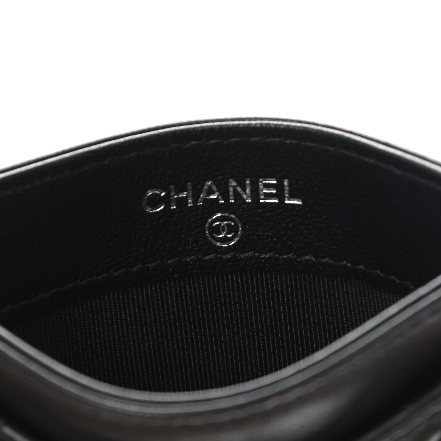 Chanel Lambskin Quilted Card Holder So Black 6 of 10
