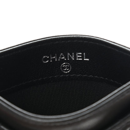 Chanel Lambskin Quilted Card Holder So Black 6 of 10