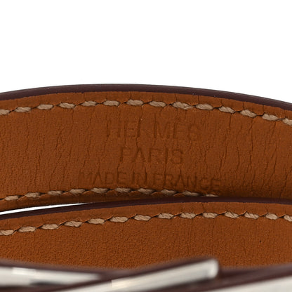 Hermes Barenia Kelly Double Tour Bracelet S Fauve 3 of 3