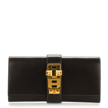Hermes Box Medor 29 Clutch Chocolate 1 of 8