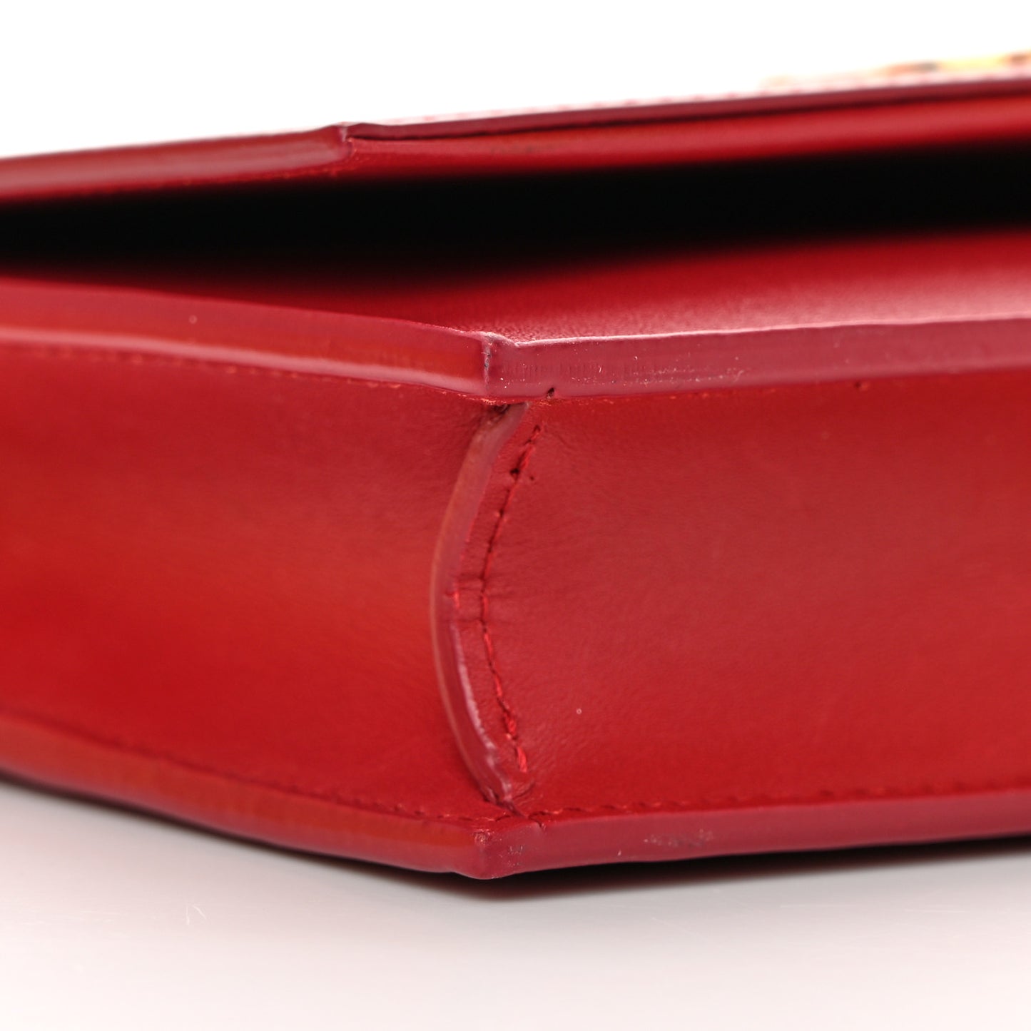 Smooth Calfskin Classic Monogram Kate Tassel Chain Wallet New Lipstick