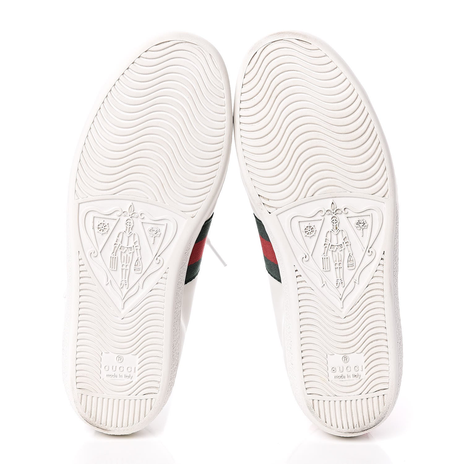 Gucci Calfskin Web Heart Embroidered Womens Ace Sneakers 37 White 5 of 10
