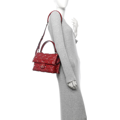 Valentino Garavani Nappa Medium Candystud Top Handle Bag Rosso Valentino 2 of 9