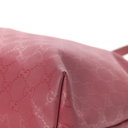 Gucci Imprime Monogram Medium Zippered Shopping Tote Rose Blush 8 of 21