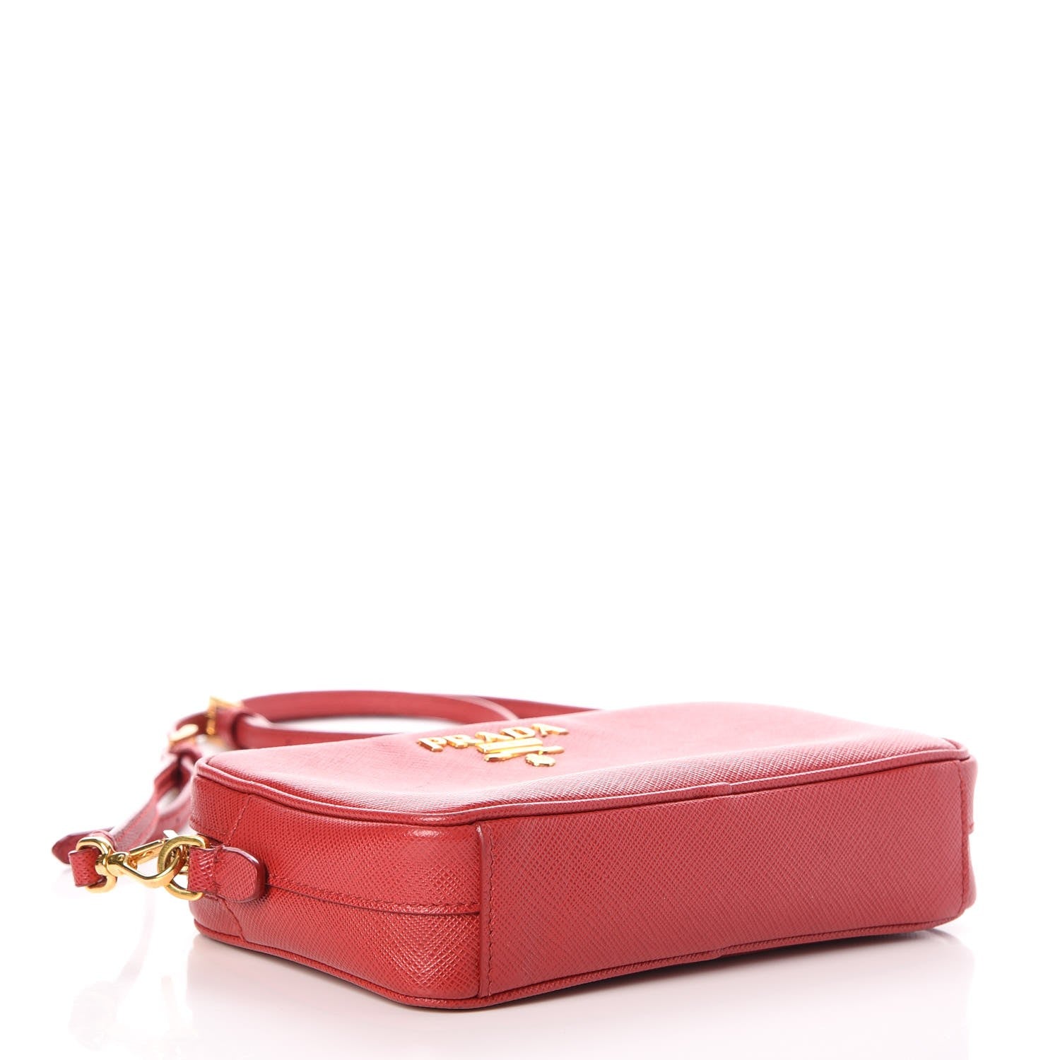 Prada Saffiano Mini Camera Crossbody Bag Rosso 4 of 8