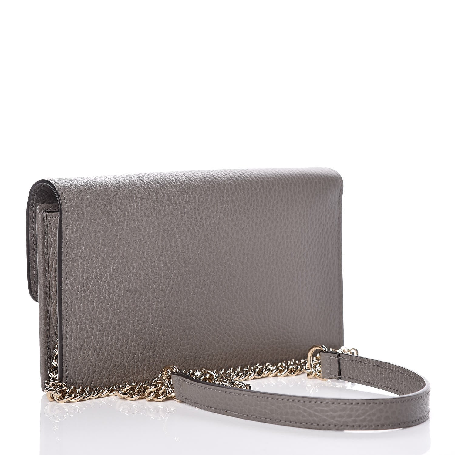 Gucci Dollar Calfskin Interlocking G Chain Wallet Loess 3 of 11