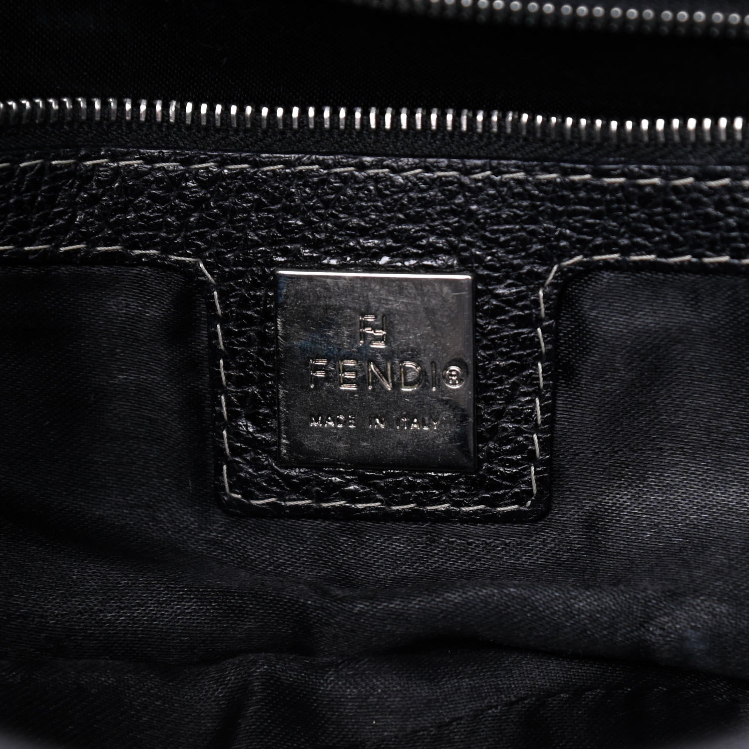 Fendi Calfskin Baguette Black 7 of 8